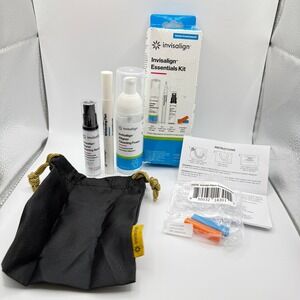 Invisalign Essentials Kit Aligners Cleaning Foam Whitening Pen Travel Pouch